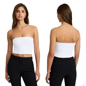 Express Body Contour High Compression Cropped Tube Top Size Medium